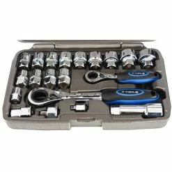 LifeLine Go-Through Momentnøgler (sæt, 34 Dele) 6 LifeLine Go-Through Momentnøgler (sæt, 34 Dele) -Cheap Cykelvedligeholdelse Store X Tools 34 Piece Go Through Socket Set Internal Silver 2016 XTLSSCKTST20PCE 1